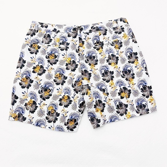 Club Monaco Baxter Fit Printed Shorts Embroidered SZ32 - Picture 3 of 6